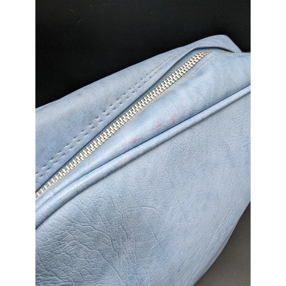 VTG Samsonite Light Blue Carry On Bag Cordoba Travel Luggage Overnight 12X14X6